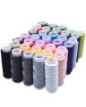 Techmanistan 20 Pieces - Random Color Sewing Threads Multi-Purpose Polyester Thread Set. 