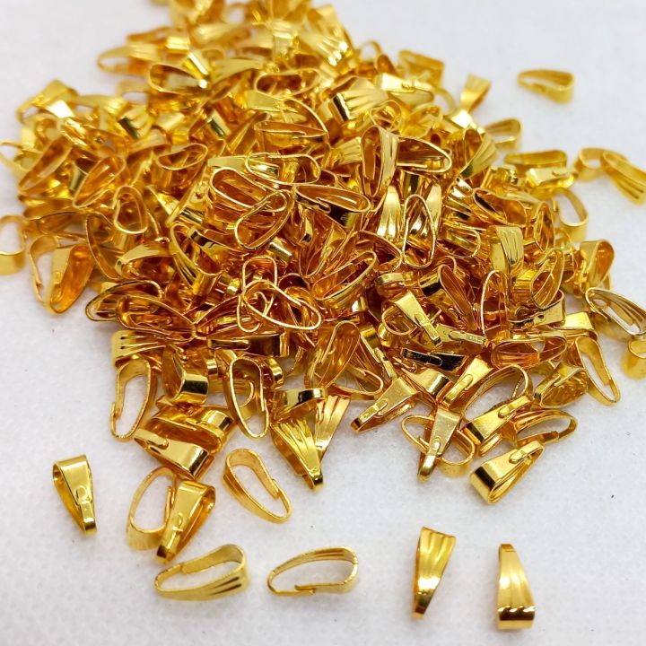 Pack of 24Pcs, Metal Pinch Pendant Hooks for Necklace Jewellery Making.