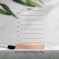 Kitchen Menu Planner, Weekly Menu Stand. 