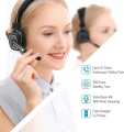 Office Headset  Bluetooth Headset/Office Headset with Microphone, BT 5.0 Wireless Over The Head Headset with Extra Boom Mic for Trucker,Truck Driver, Phones,Call Center, Skype, VoIP1. 