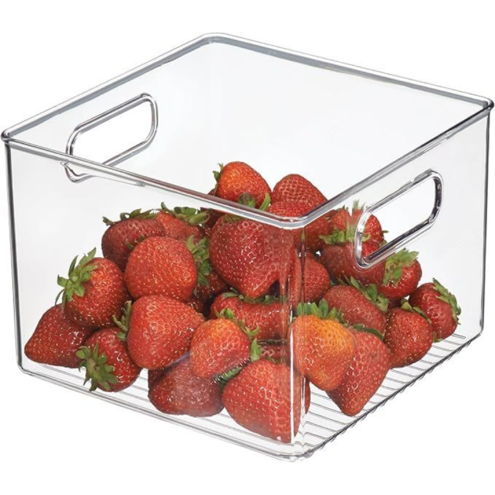 Design Plastic Fridge and Pantry Organizer Bin with Integrated Handles ...