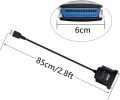 USB to Parallel Printer Cable, 36pin USB Port Adapter Adaptor Cable Lead IEEE1284 , USB to DB36 Female Port LPT Parallel Printer Print Converter Cable, USB to DB36 Female Parallel Print Printer Converter Cable LPT Bi-directional. 