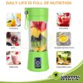 USB Rechargeable Juicer Blender 6 Blades Electric Blender Mini Portable Personal Size Juicer Cup USB Rechargeable Mixer 380ml Food Grade Water Bottle Portable Fruit Juicer Machine. 