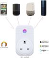 WiFi Smart Plug Outlet Switch Timer Power Socket, Compatible with Amazon Alexa, Google Assistant, IFTTT with APP Remote Control, Turn on/Off Switch, LED Indicator for Home Appliances. 