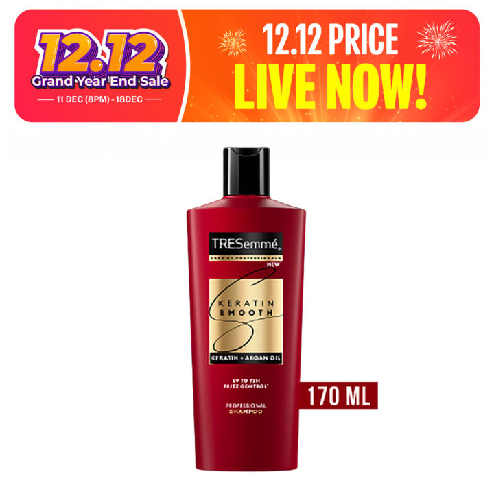 Tresemme Shampoo Keratin Smooth & Straight - 170ML