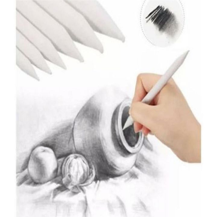 3 Pieces Set Charcoal Blender Blending Stump White for Sketch Drawing