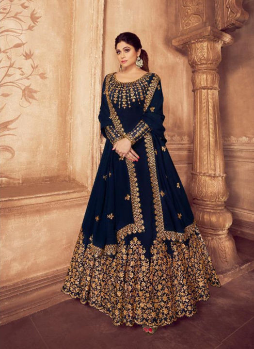 Women%20Chiffon%20Embroidered%20Navy%20Blue%20Maxi%20Dress-Unstitched%20-%20Image%203