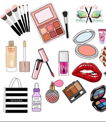 20Pcs%20Aesthetic%20Girls%20Beauty%20&%20Makeup%20Stickers%20Cute%20Cosmetic%20Decals%20for%20Laptop%20Mobile%20Case,%20Skateboard%20&%20Journaling%202inchx2Inch%20Stickers%20size%20-%20Image%203