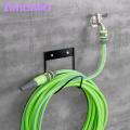 Workshop Hose Storage Stainless Steel Wall Mount Pipe Storage Rack Space-saving Hose Holder Organizer for Home Garden Outdoor 1 Set Wall Mounted Hose Rack. 