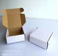 Pack of 20 (6.5 x 4 x 2.5 inch) Shipping Boxes, White Corrugated Cardboard Packing Small Mailer Box for Mailing Business Packaging, Gifts, Decorations, White Kraft. 