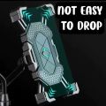 Motorcycle / Bicycle Semi-automatic Contraction Fixing Bracket Phone Holder HT-510. 
