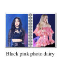 Black pink customized photo diary in 4x6 inches with 20 Pages with your own photos l Black pink diary. 