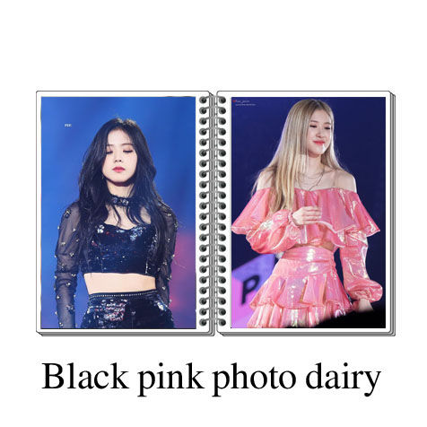 Black%20pink%20customized%20photo%20diary%20in%204x6%20inches%20with%2020/30/40%20Pages%20with%20your%20own%20photos%20l%20Black%20pink%20diary%20-%20Image%203