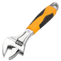 Adjustable Wrench - 8 Inch - Black & Yellow. 