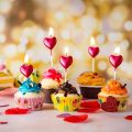 Pack of 4 Star's and heart's Shape Candle's For Birthday Cake, Birthday Cake Candle's, Anniversary Cake candle's. 