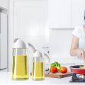 Glass Oil Bottle Creative Auto Flip Olive Oil Dispenser Bottle Vinegar Bottle. 
