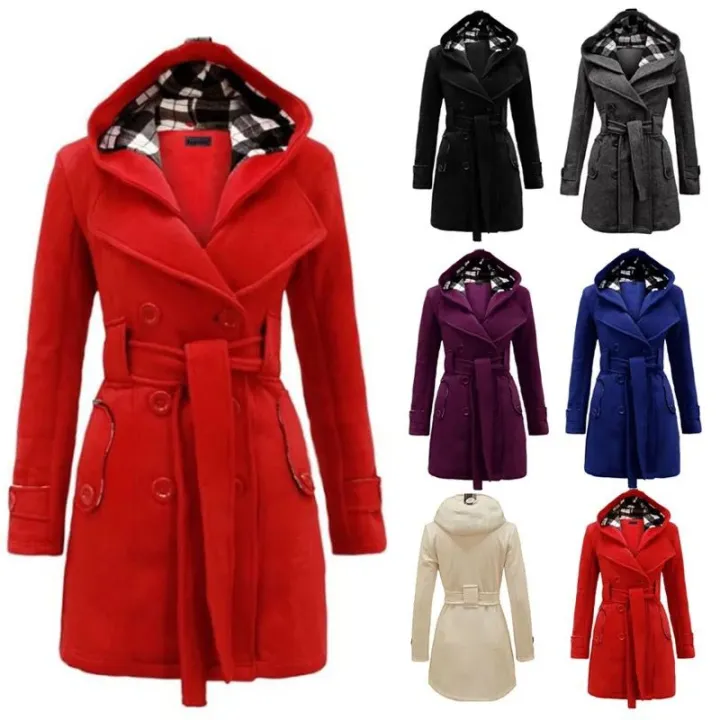 Winter%20Hooded%20Women's%20Wool%20Long%20Coat%20With%20Belt%20Double-Breasted%20Trench%20Coat%20For%20Girls%20-%20Image%202