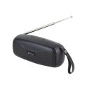 Kisonli VS-12 5W Portable Bluetooth Speaker | Vintage Style Wireless Radio Receiver | Support USB, SD Card & FM Radio | High-Quality Loud Speaker with Passive Radiator | Compact Rechargeable Bluetooth Music Box for Home & Outdoor - Black. 