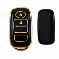 Toyota Raize 2 Button TPU Key Cover -Black/Gold-. 