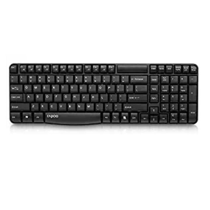 Rapoo E1050 2.4G Anti-Splash Wireless Keyboard Black