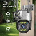 Dual Lens Security Camera V380 Pro Smart Home 4MP Auto Tracking Waterproof Outdoor Wireless WIFI IP Camera. 