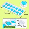 ​Easy Push Pop-Out Square Silicone Ice Cube Tray with Plastic Lid – 14 Grids Flexible Mold for Freezer & Refrigerator – BPA-Free, Leak-Proof, Stackable Design​ Walmart.com +3 Amazon +3 Walmart.com +3. 