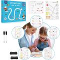 64 pages - Reusable Magical Tracing Workbook Set , Reusable Calligraphy Copybook , Practice Drawing Book for Kids ,Pen Control Training Drawing Book, Handwriting Practice Copybook for Kids, Children Learning Toys (64pages) KS. 