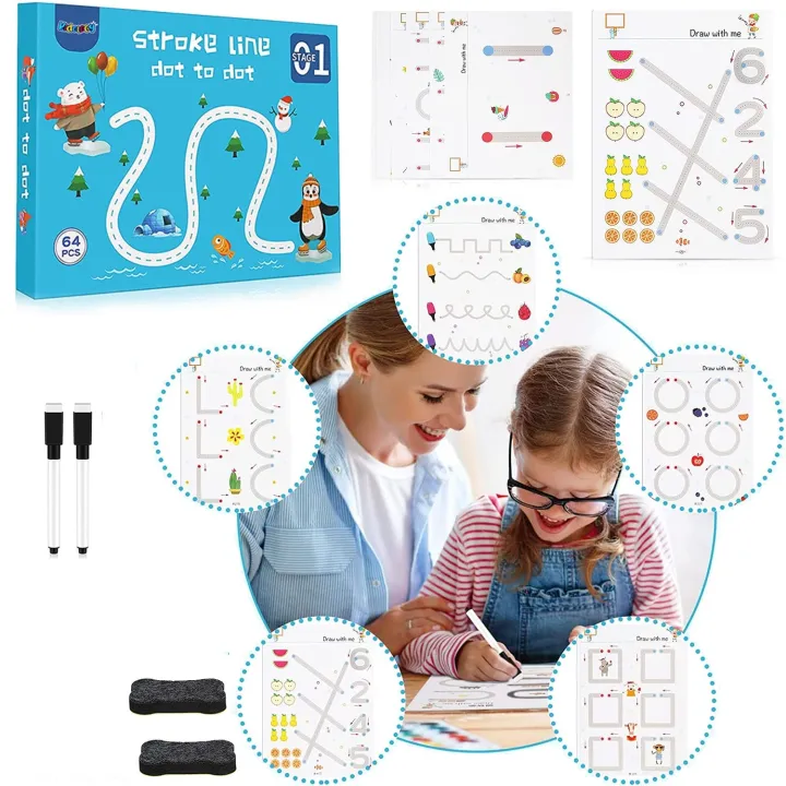 64%20Pages%20Children%20Magical%20Tracing%20Workbook%20-Erasable%20Drawing%20&%20Writing%20book%20-%20Kids%20Pen%20Control%20training%20-%20Rewritable%20handwriting%20Practice%20-%20Kids%20Magical%20Tracing%20Workbook%20-%20Handwriting%20Practice%20Copybook%20for%20Toddler%20-%20Reusable%20Calligraphy%20Copybook%20-%20Image%202
