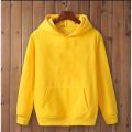 Plain pull over fleece kangro hoodie for men. 