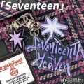 3pcs/set Kpop SEVENTEEN Keyring Keychains Acrylic Double-sided Pendant. 
