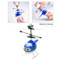 Hand Sensor Control Rechargeable Helicopter Toy For Kids - Lights Feature - Size Approx. 7 inches - Assorted Color. 