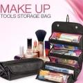 Roll N Go Cosmetic Bag Women Lady Multi-Function Makeup Bag Hanging Toiletries Rolls Up Travel Bag. 