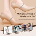 Shiny Rhinestone Elastic Shoe Ankle Straps Strap Detachable Lazy Shoelaces Shoes Fixing Strap Decorations Woman Anti Falling Heel Non-Slip Belt High Heels Anti-Loose Shoelace. 