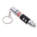 Mini Laser Light Keychain Toy – Creative Pocket-Size LED Laser Pointer with Key Ring, Multi-Function Novelty Gadget for Kids, Friends & Everyday Use, Silver Color. 