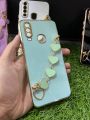 Vivo Y11 / Y12 / Y15 / Y17  Back Cover + Love Heart Bracelet Chain Luxury 6D Plating Soft Case Camera Lens Protection -  Vivo Y11 / Y12 / Y15 / Y17 Girls Back Cover. 