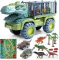 1 Pc Big Dinosaur Car Truck Dinosaur Set Jurassic Toys -Dinosaur Transport Truck Playset Toys with 3 Dino Figures Large Size Musical Vehicle Carrier Car Toy. 