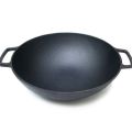 Cast Iron Wok 12.5" (without lid), Krucible Kitchen, Non Stick Cooking Wok, Black Karahi,  non stick karahi full size (without lid), Classic Series. 