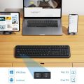 High Quality Multi-device Bluetooth Keyboard |Jelly Comb Rechargeable | 2.4G Wireless Bluetooth Keyboard | Switch to 3 Devices Compatible with iOS, Android, Mac OS, Windows - K66B. 