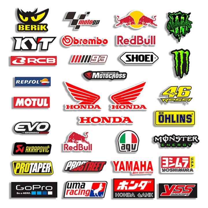 EVO Helmet decal Racing Sponsor reflective sticker for motorcycle decorative honda decals