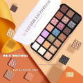 Ushas 21 Color Shimmer Glitter Eyeshadow Palette pigmented shades. 