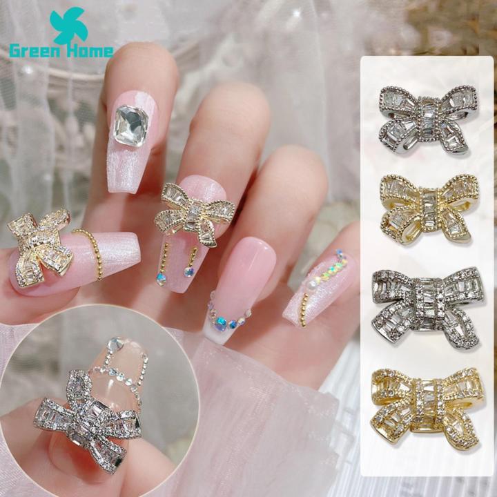 Green%20Home%20Bow%20Nail%20Charm%20Exquisite%20Shape%20Nail%20Accessories%20Sparkling%20Manicure%20Bow%20Charm%20-%20Image%208