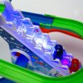 Funny Penguin Slider Racing Track Flash Lights & Music Battery Operated Toy. 