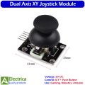 Dual-Axis XY Joystick Module Controller for Arduino, Robotics, Gaming Projects, PS2 Style with Push Button, Smooth Control & High Accuracy Sensor by Electrica. 