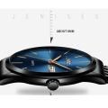 FOURRON Men's Waterproof Calendar Ultra-thin Stainless Steel Strap Quartz Watch. 