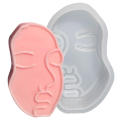Customized Keychain 3D Face Shape Silicone Candle & Soap Molds For Women, Men, Kids - Durable Resin Casting Clay Mold For Soaps, Candles, Cakes Serving Board Resin Mold. 