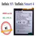 BL-39LX ORIGINAL BATTERY FOR INFINIX S5 ( X652 ), SMART 4, BL 39LX 4000MAH BRAND NEW BATTERY FOR BL39LX MOBILE. 