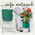 Self-absorbent Plant Pot High-transparent Base Double-layered Cotton Rope Absorbing Pot. 