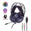 Gaming Headset With RGB Lights and Mic Over The Ear. 