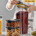 Airtight Food Storage Container Transparent Kitchen Plastic Food Storage Box Food Pantry Organization. 