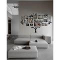 New Big Family Tree Photo Frame 3D Wooden wall Decor 3mm Thickness Wooden Wall Art - Removable Family Photo Frame Tree Wall Art Picture Home Décor - Big Family Tree with 13 Frames. 